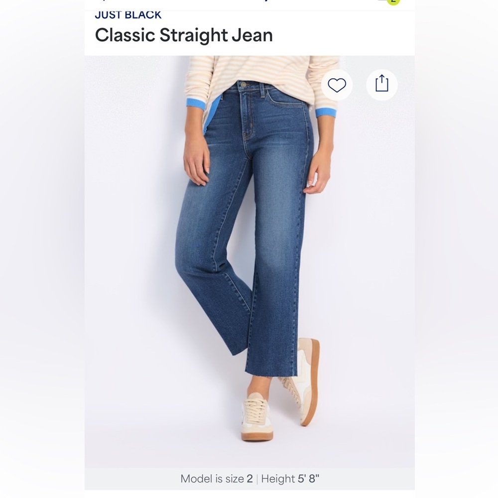 Just Black Blue straight Leg Jeans